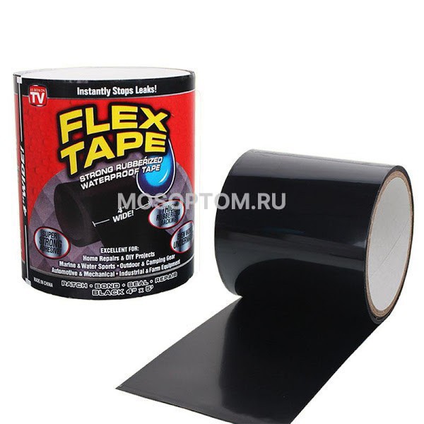 Ремонтная лента Flex Tape (черная) оптом - Фото №3
